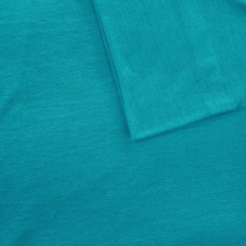 Intelligent Design Cotton Blend Jersey Knit Twin Bed Sheets , Coastal Cotton Bed Sheet , Teal Bed Sheet Set 3-Piece Include Flat Sheet , Fitted Sheet & Pillowcase - Image 4